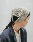 Linen Knit Scarf | Natural
