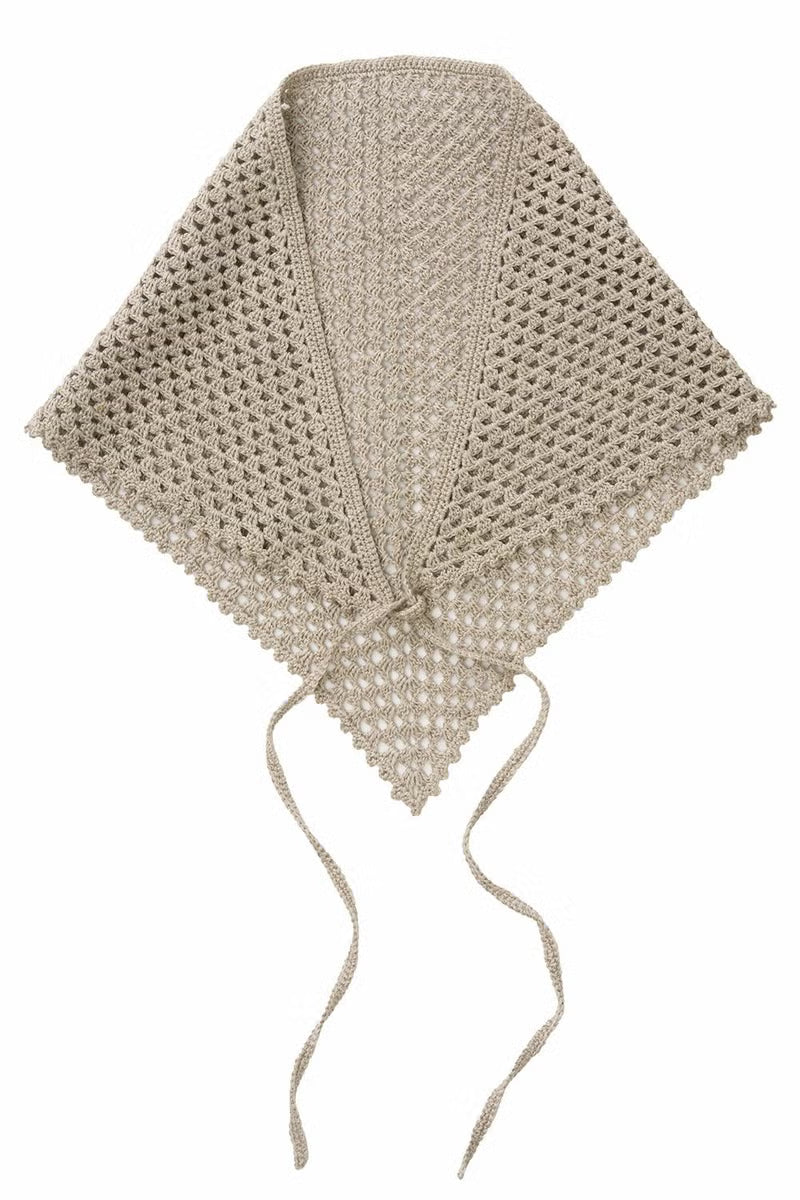 Linen Knit Scarf | Natural