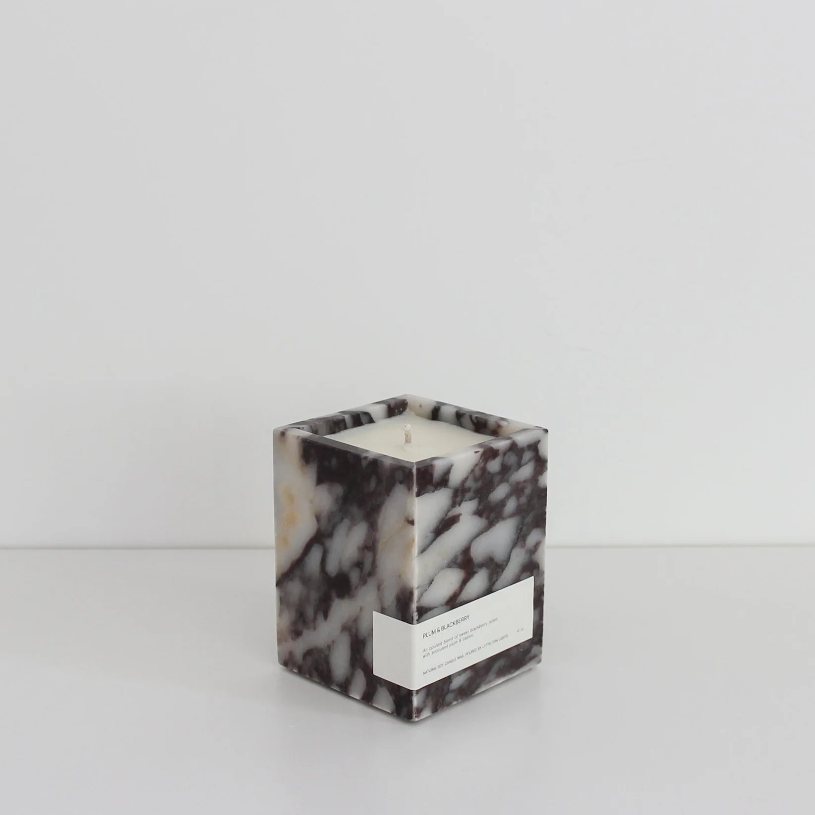 Dawn Candle | Calacatta - Blackberry &amp; Plum