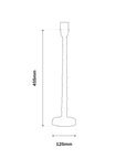 Havana Ridged Candlestick Lamp Base