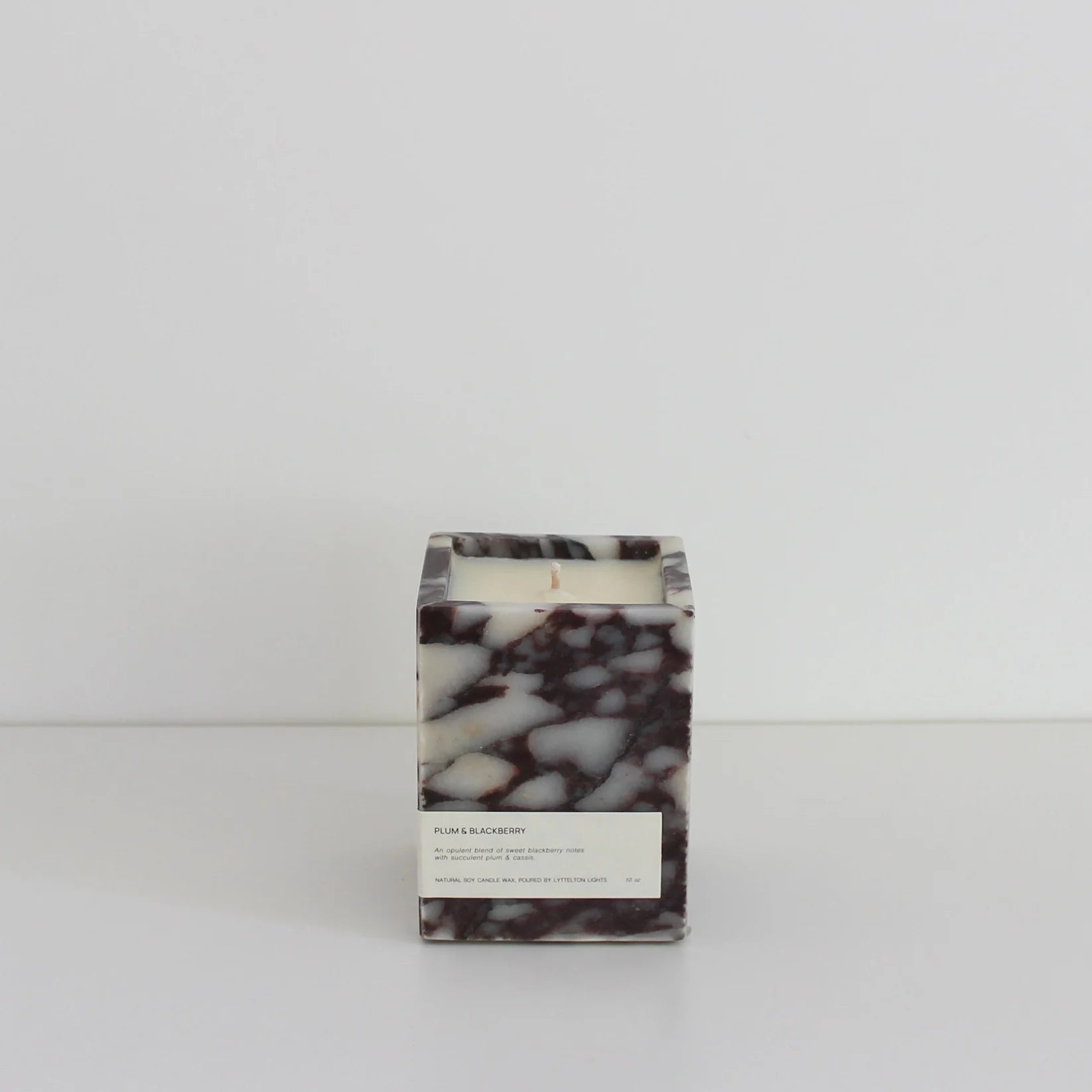 Dawn Candle | Calacatta - Blackberry &amp; Plum