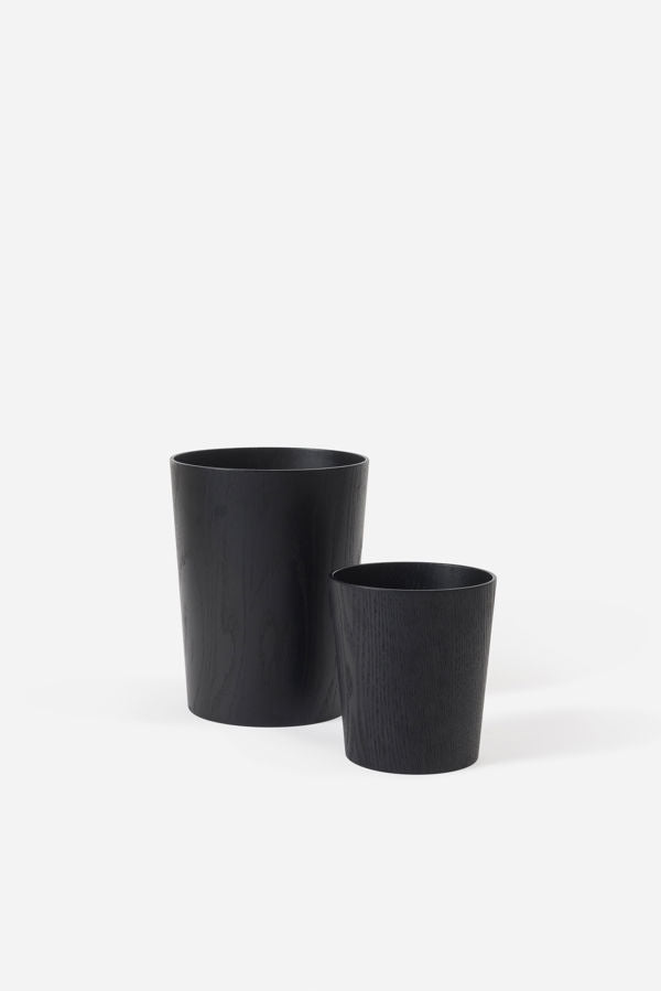 Oku Black Rubbish Bin