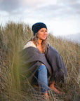 LOOM Cashmere Merino Throw | Grey Flannel