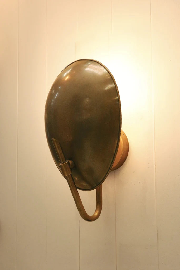 Memphis Disc Brass Wall Sconce