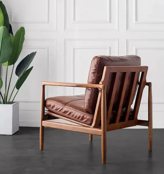 Alexander Leather Chair Capulet Home