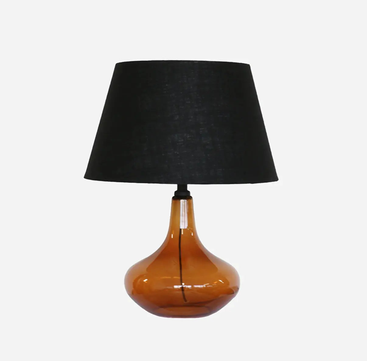 Amber Glass Table Lamp CC Interiors