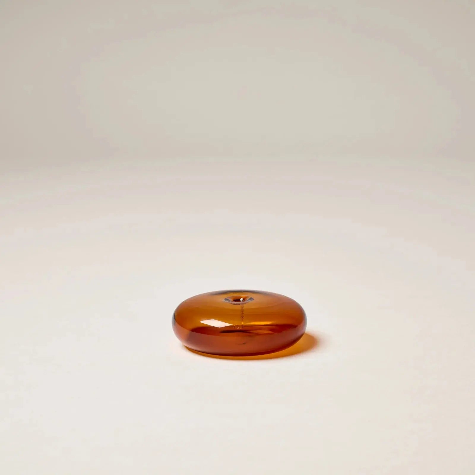 Amber Glass Vessel Incense Holder Gentle Habits