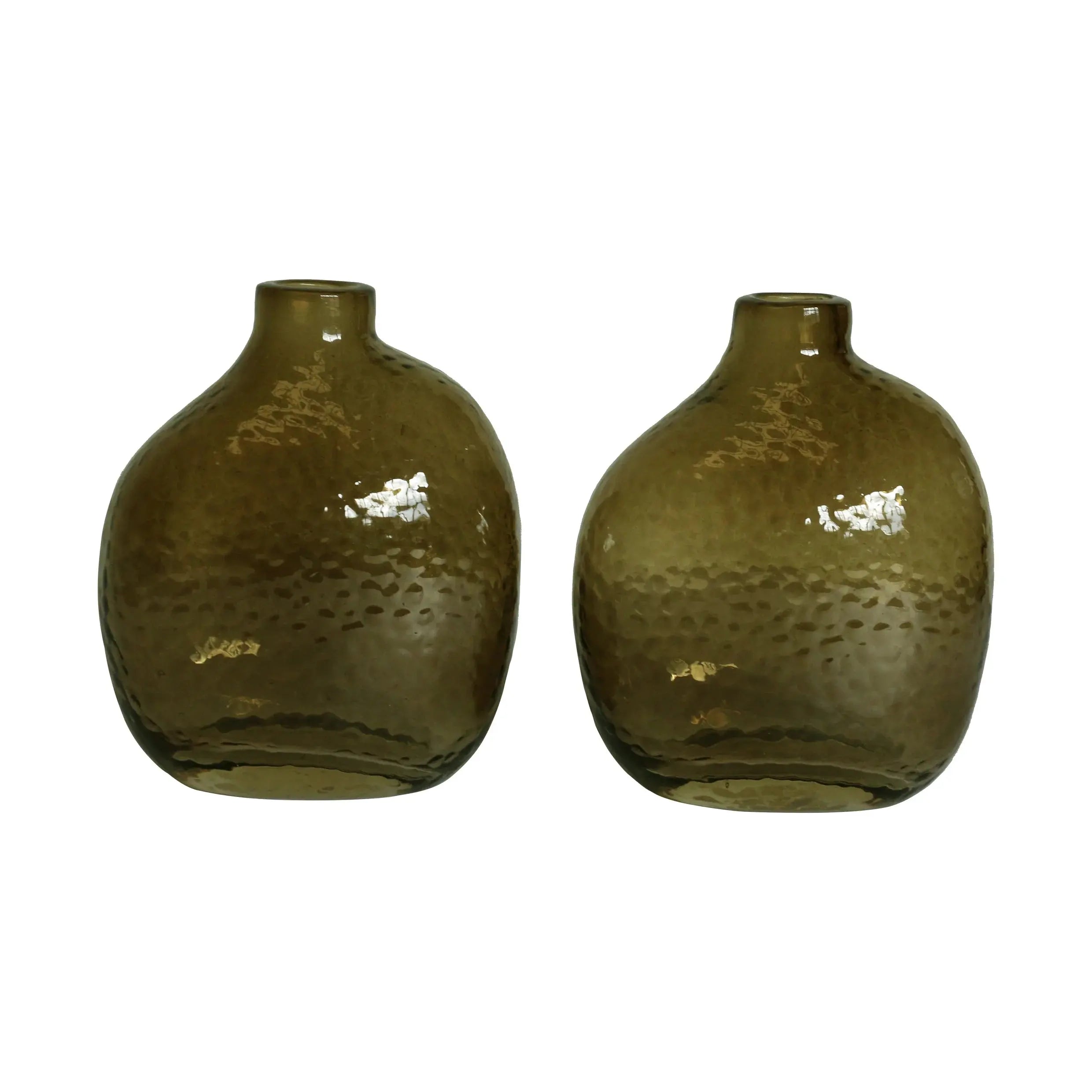 Amber Handblown Glass Vase CC Interiors