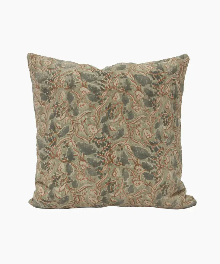 Amira Floral Handblock Cushion Cover French Country Collections