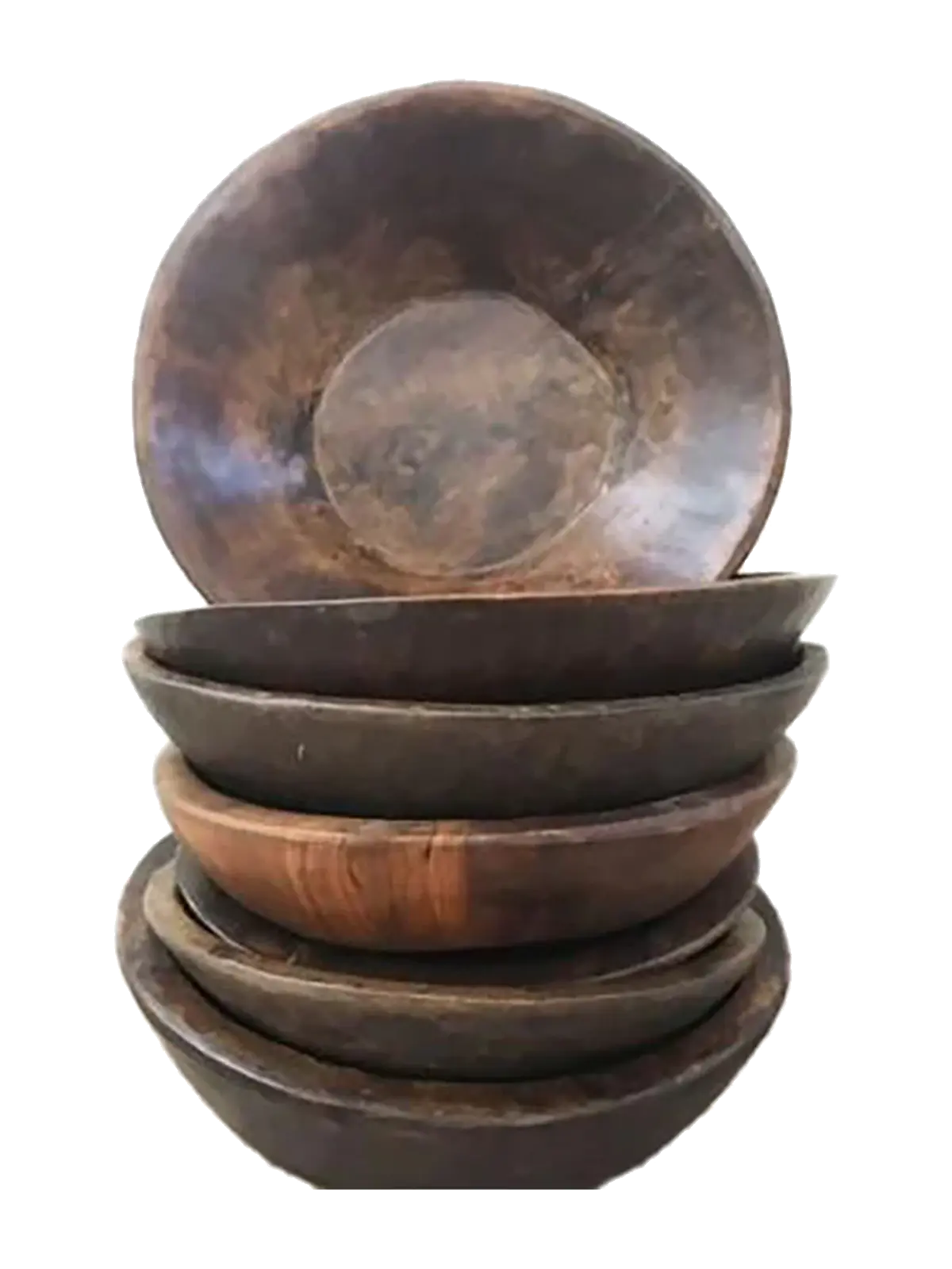 Antique Wooden Chapati Bowl CC Interiors
