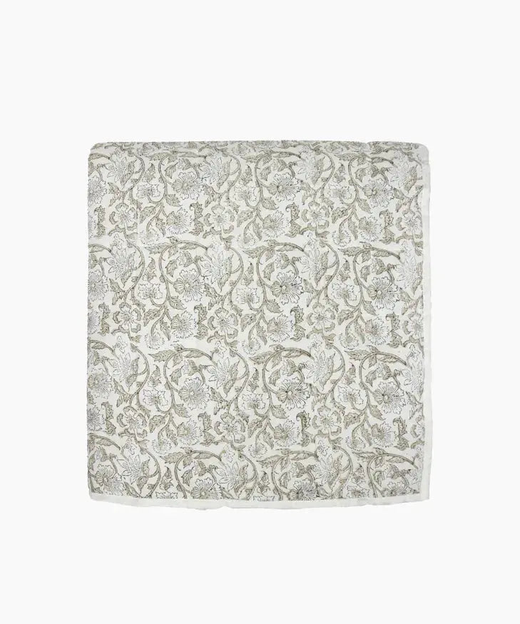 Athena Handblock Natural Bedding Marmaduke Shoppe
