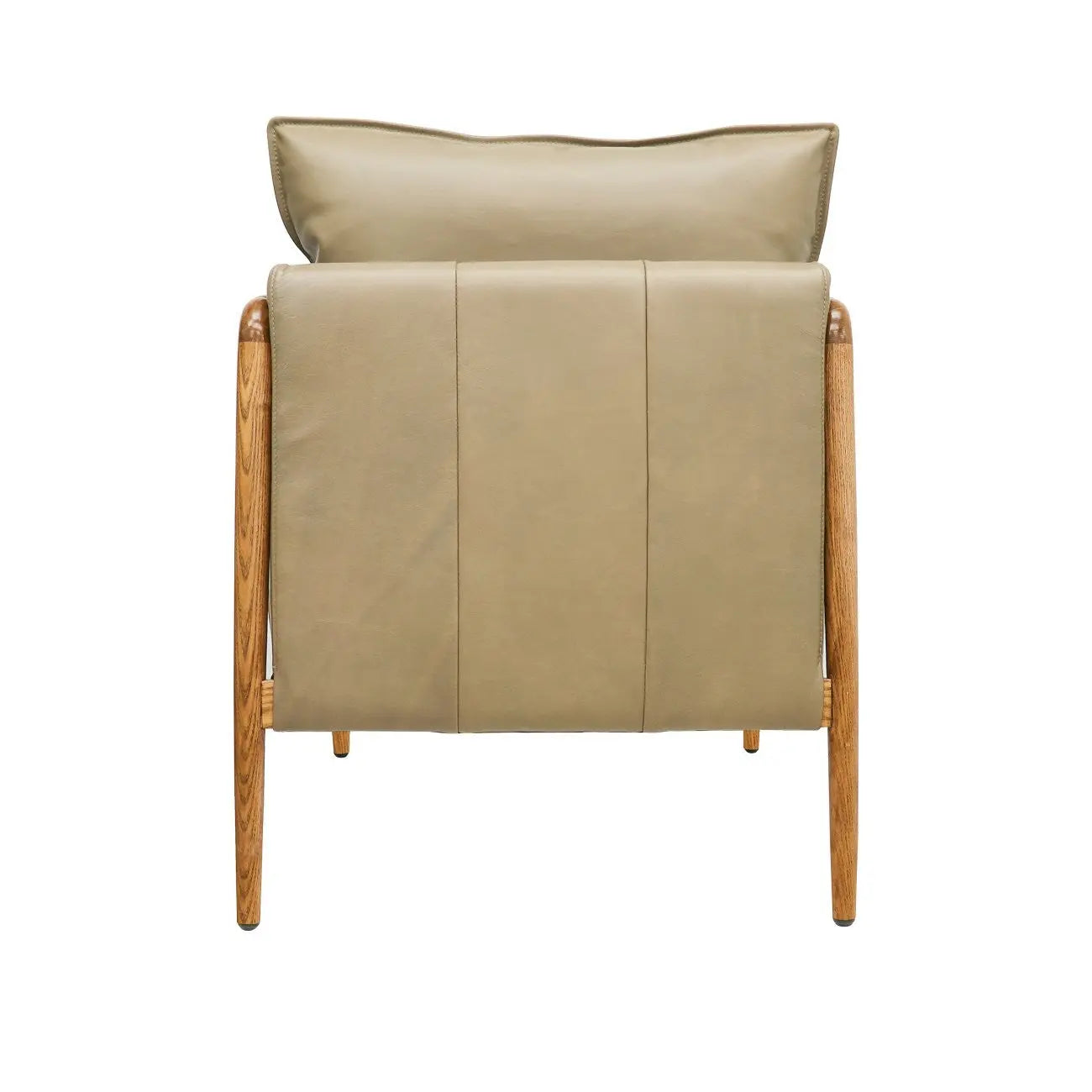 Beige Leather Armchair Hawthorne Group