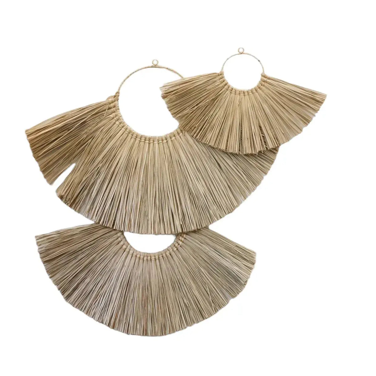 Bermuda Art Fans in Natural Seagrass | Shop online at Marmaduke Shoppe