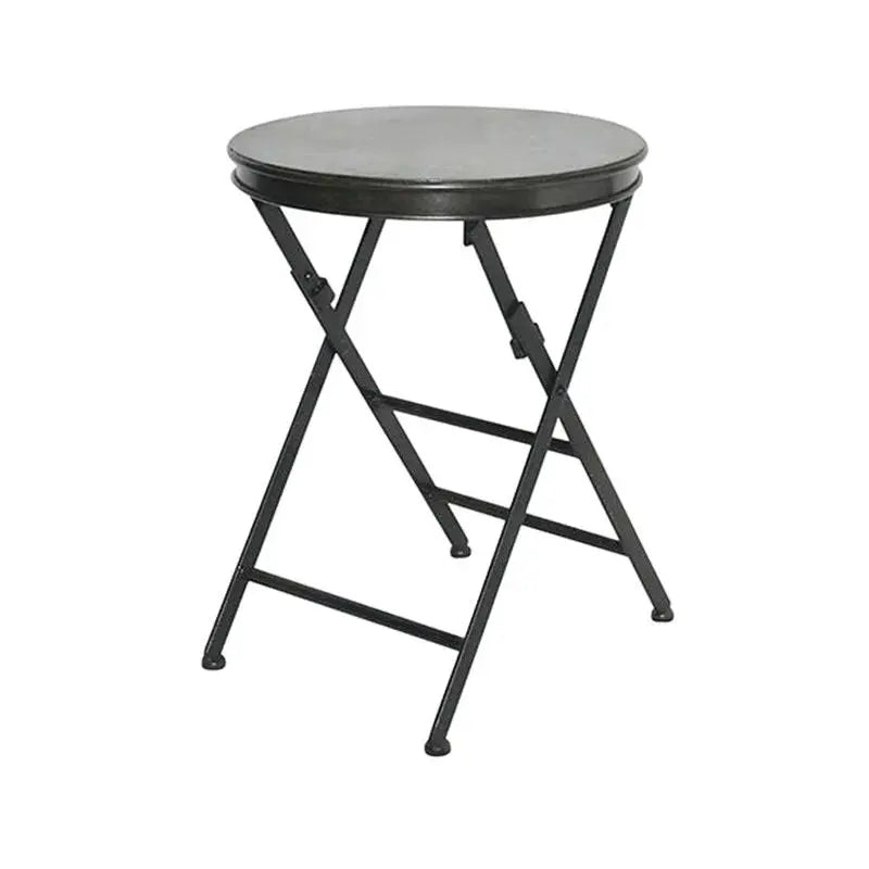 Black Folding Side Table French Country Collections