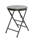 Black Folding Side Table French Country Collections