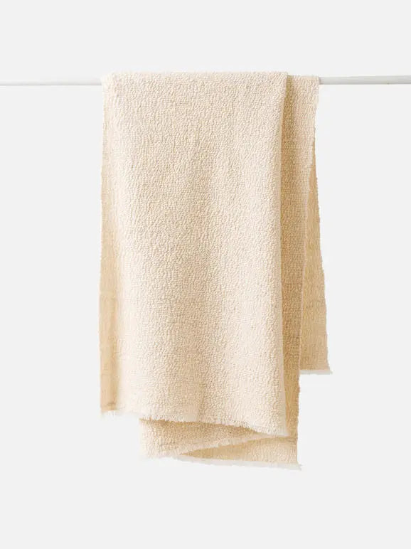 Boucle Wool Throw Natural Marmaduke Shoppe