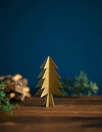 Brass Christmas Tree Fog Linen