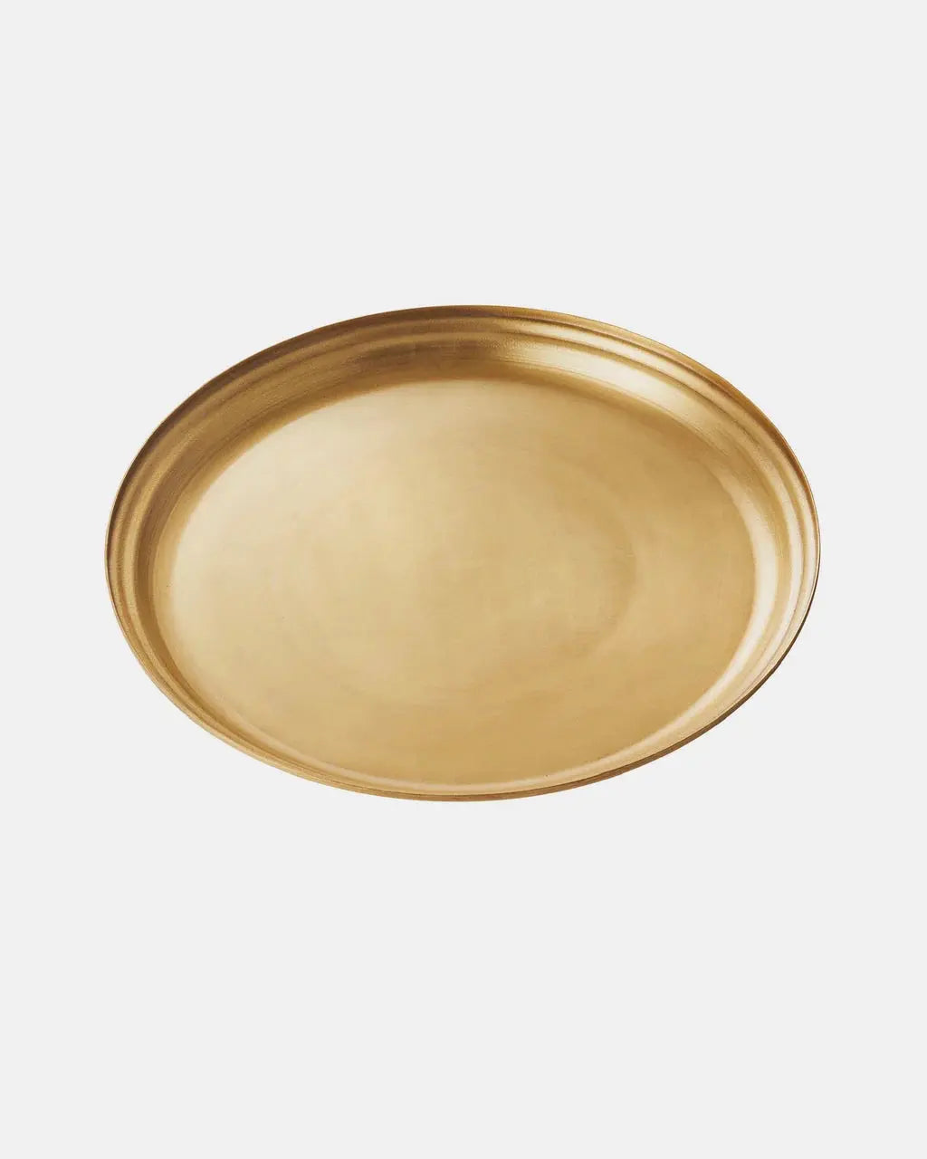 Brass Round Serving Tray Fog Linen