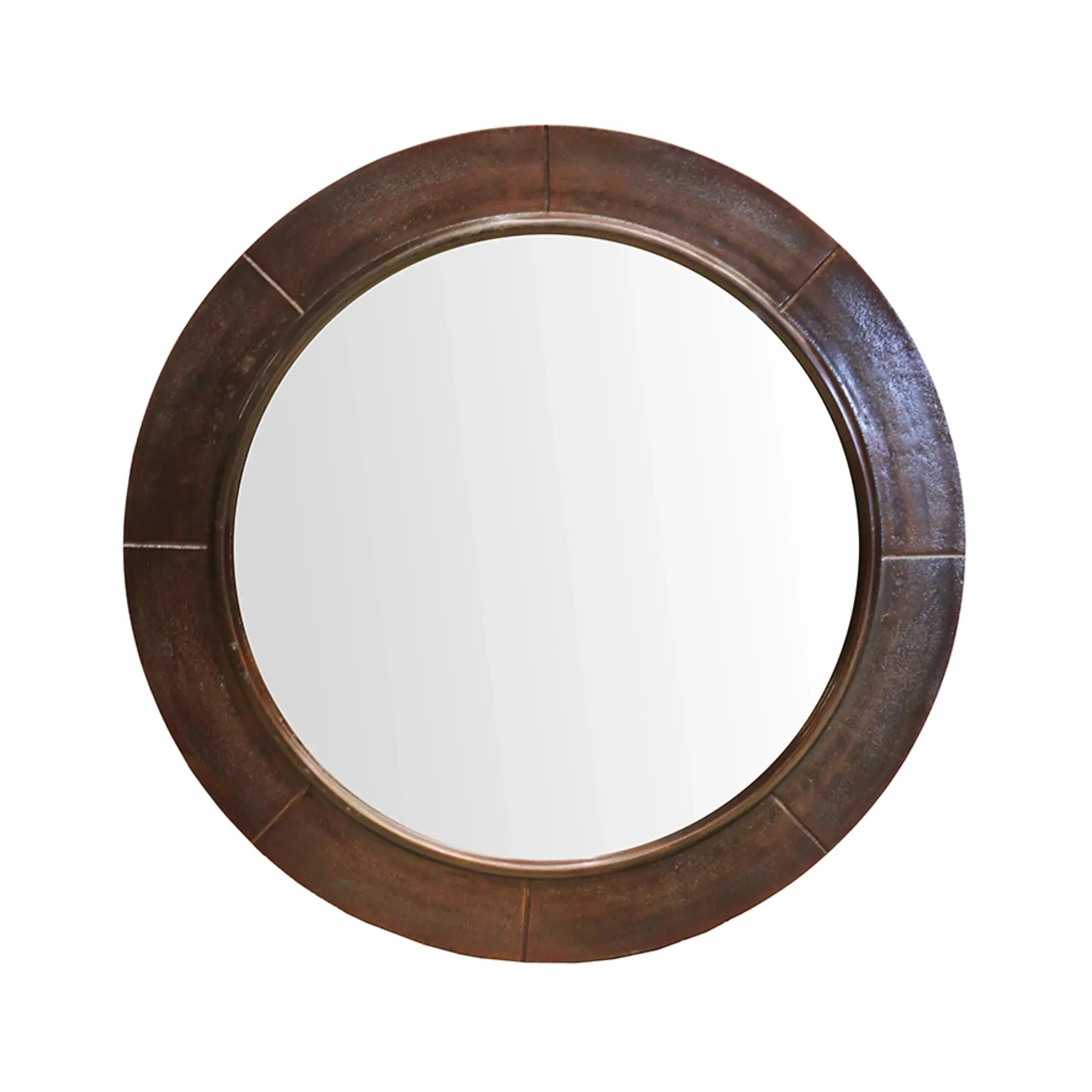 Brooklyn Round Segemented Mirror in Bronze Finish CC Interiors