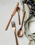 Broste Copenhagen Copper Cutlery Hune Hammered Set May Time