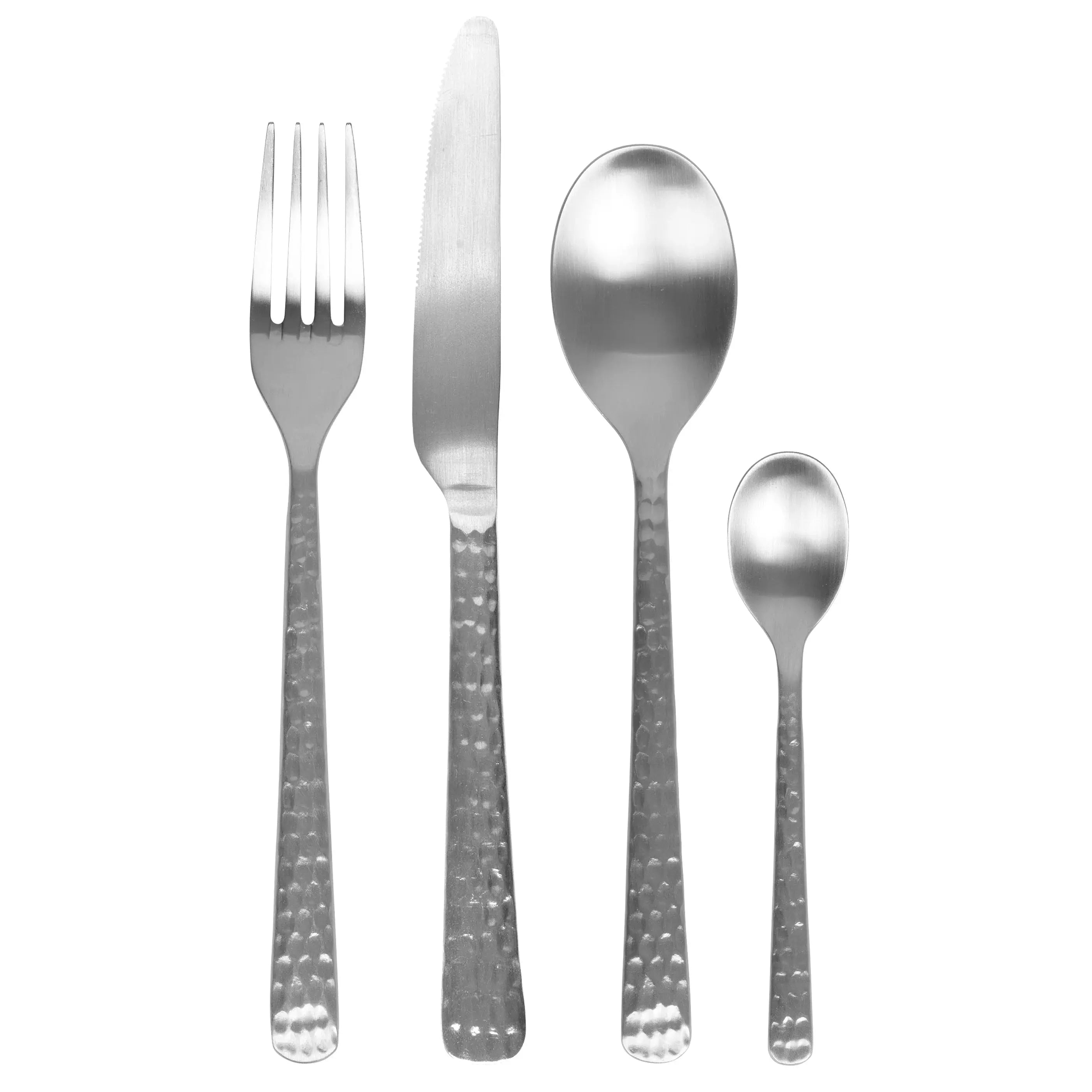 Broste Copenhagen Satin Cutlery Hune Hammered Set May Time