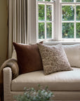 Velvet Cushion Cover Brown