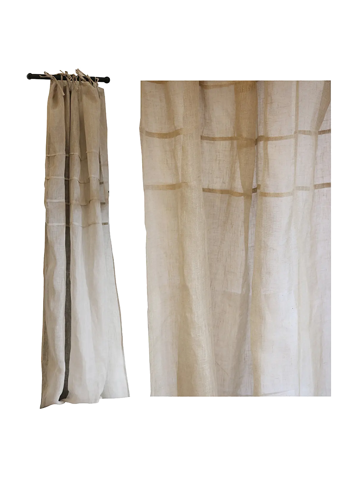 Clichy French Linen Sheer Curtain CC Interiors