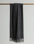 LOOM Cashmere Merino Throw | Grey Flannel