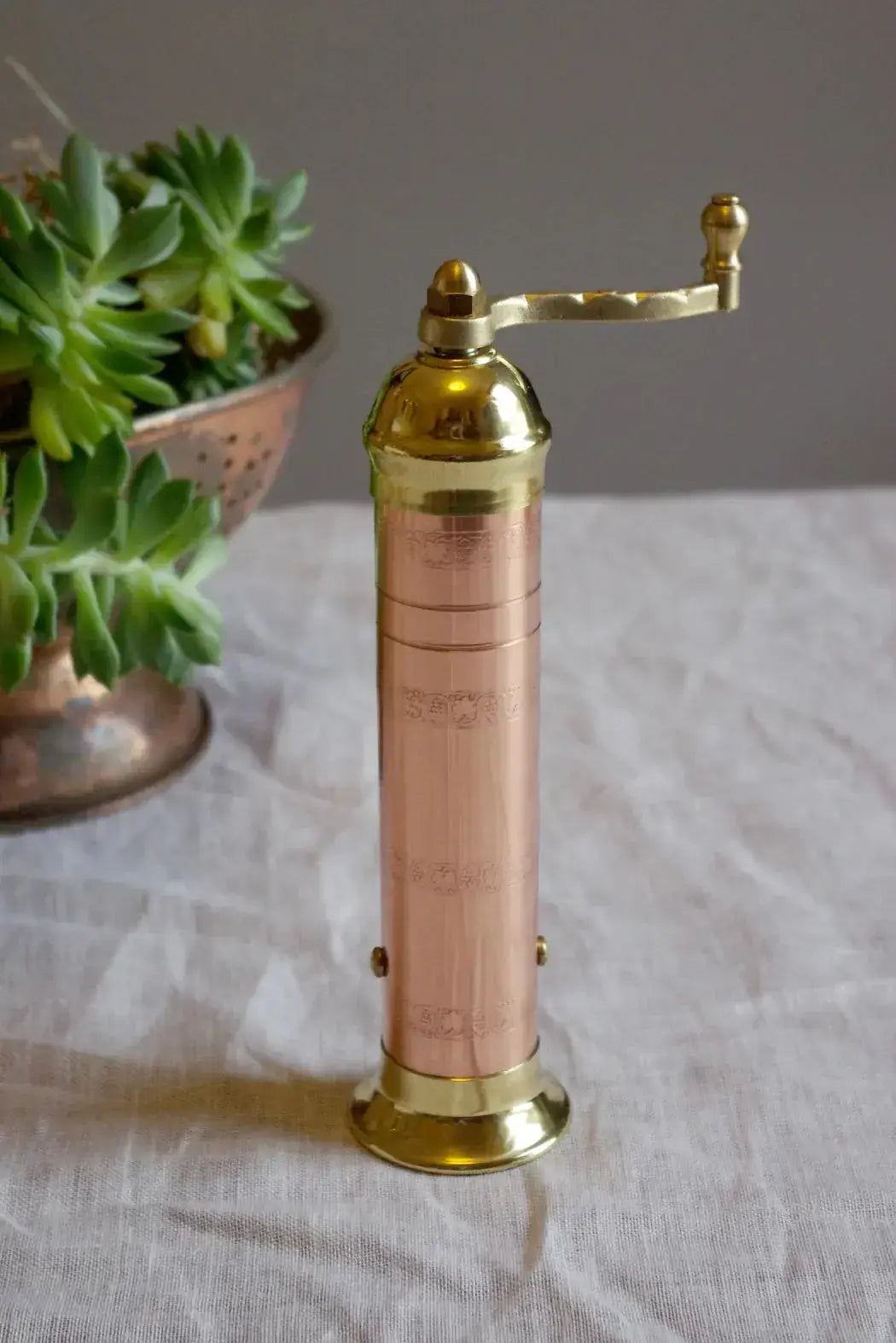 Copper & Brass Pepper Mill 414 Mr Kitly