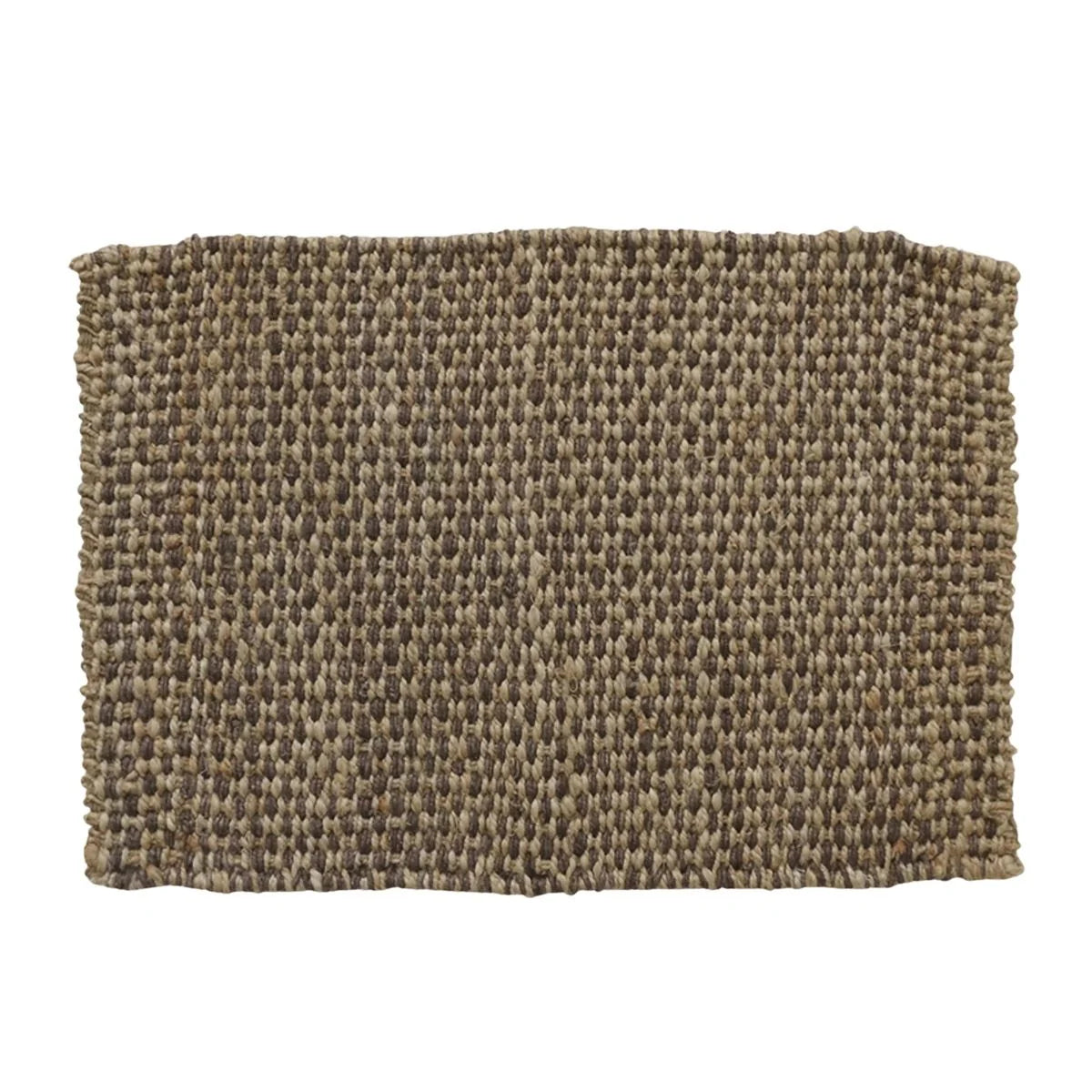 Jute Aubergine and Natural Doormat