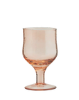 Coral Hammered Wine Glass Wooden Horse