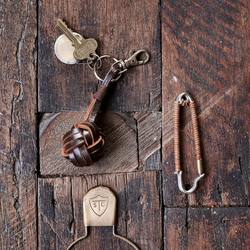 Couta Leather Knot Keyring Merchants and Traders by Sibella Court Pty Ltd