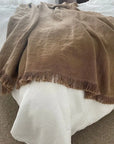 Cove Pure Linen Throw Blanket Loomwares