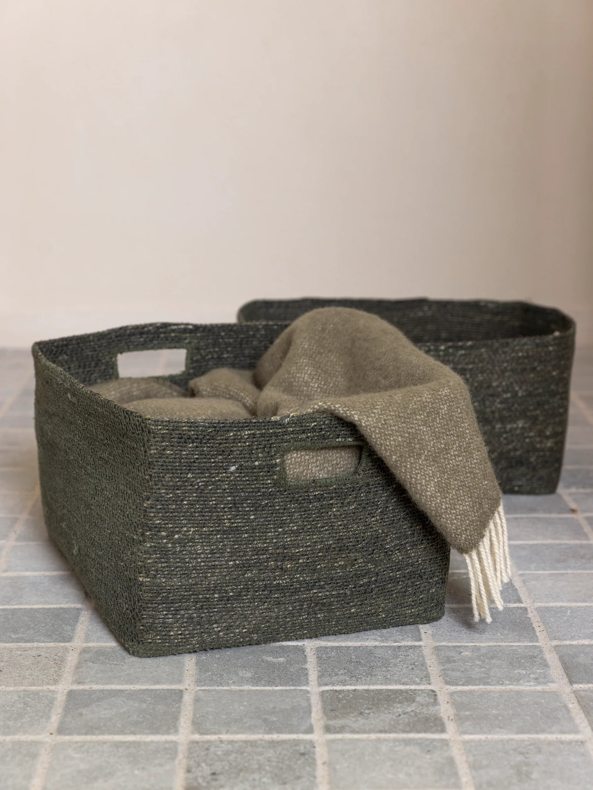 Woven Storage Basket | Olive