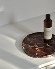 Riviera Marble Platter | Rosso Levanto