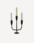 Dax 3 Light Black Candle Holder French Country Collections