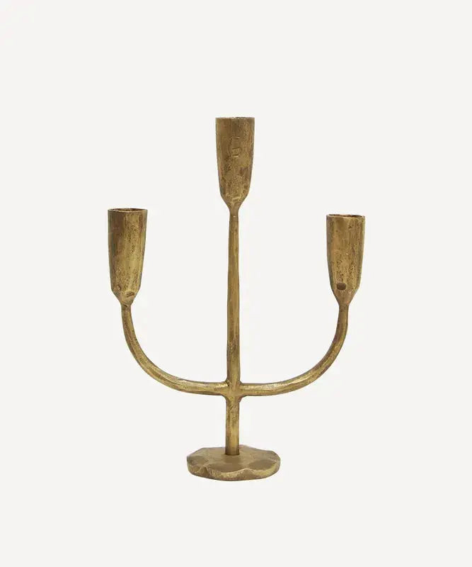 Dax 3 Light Gold Candlestand French Country Collections