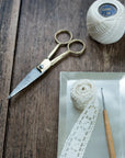 Small Brass Handle Scissors
