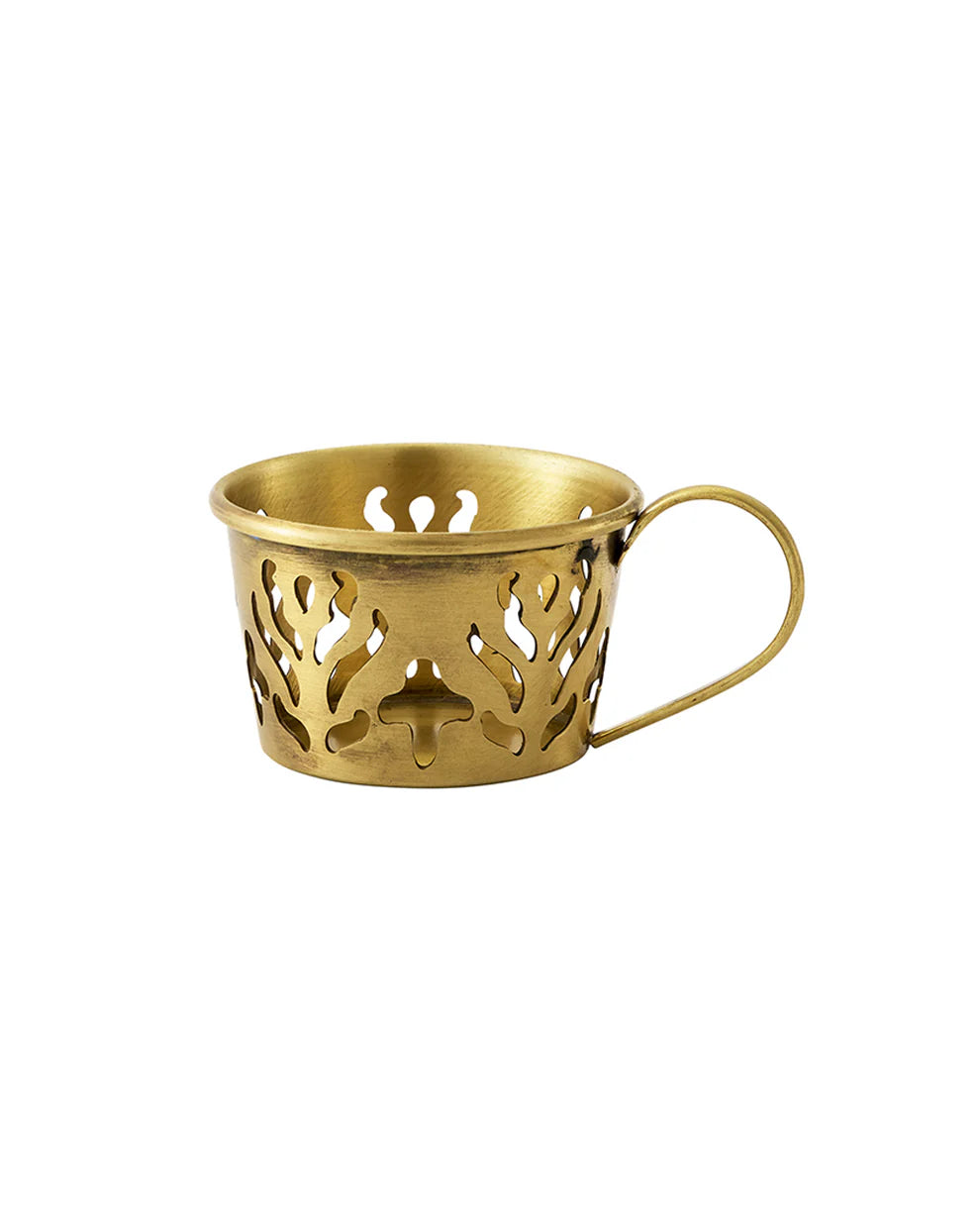 Brass Tealight Candle Cup | Patterned