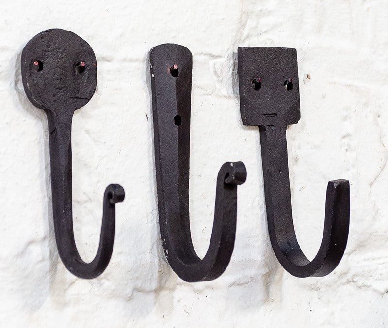 Forged Iron Wall Hooks | Assorted