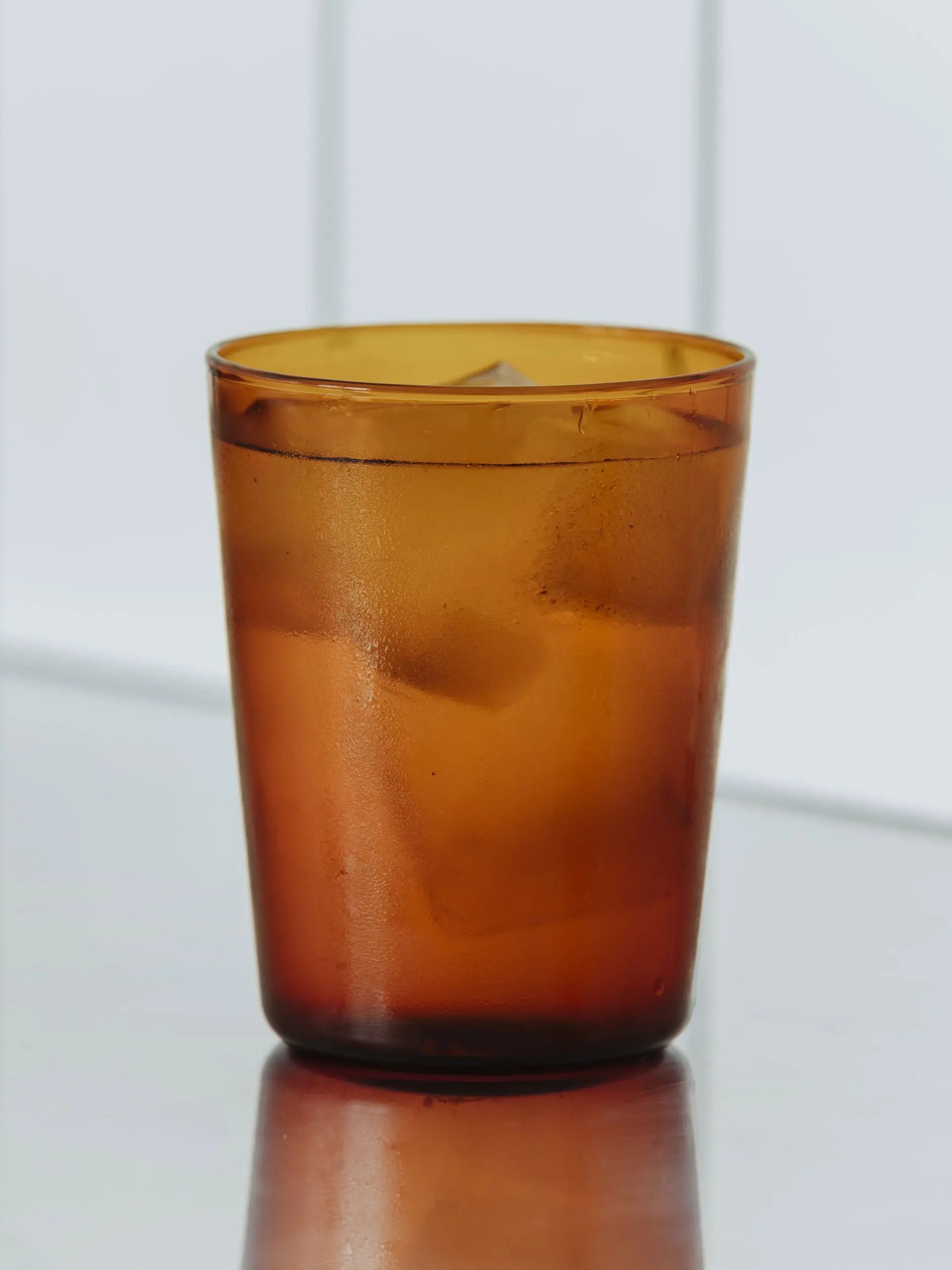 Glass Tumbler in Amber / set of 4 Città