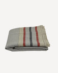 Herringbone Stripe Linen Throw French Country Collections