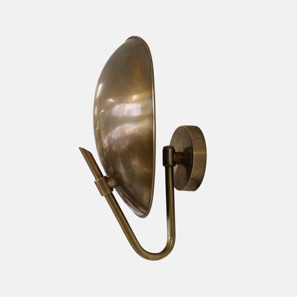 Memphis Disc Brass Wall Sconce