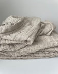 Natural Linen Textural Bed Cover