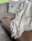 Tulle Linen Throw Blanket