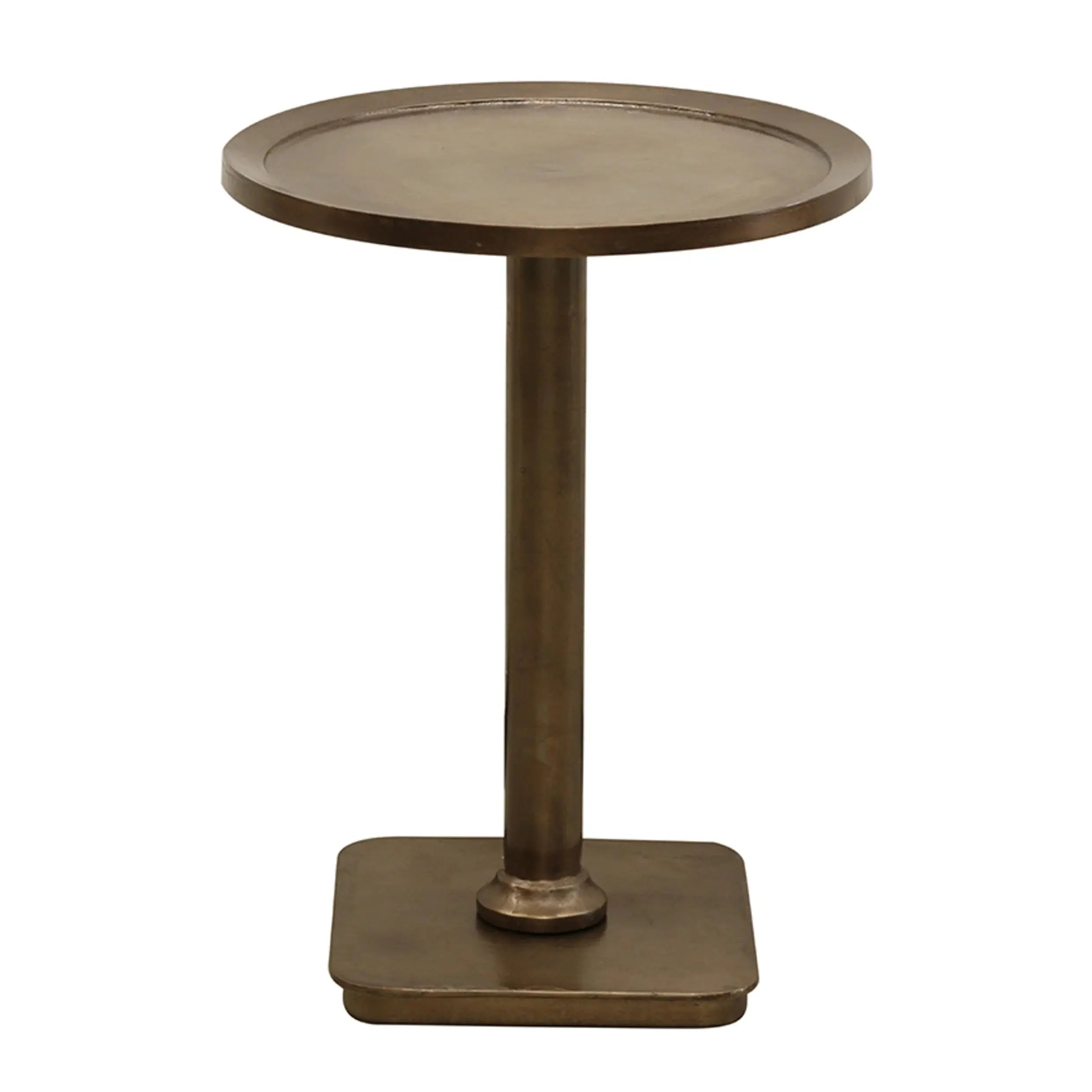 Iris Pedestal Table in Antique Black Finish CC Interiors