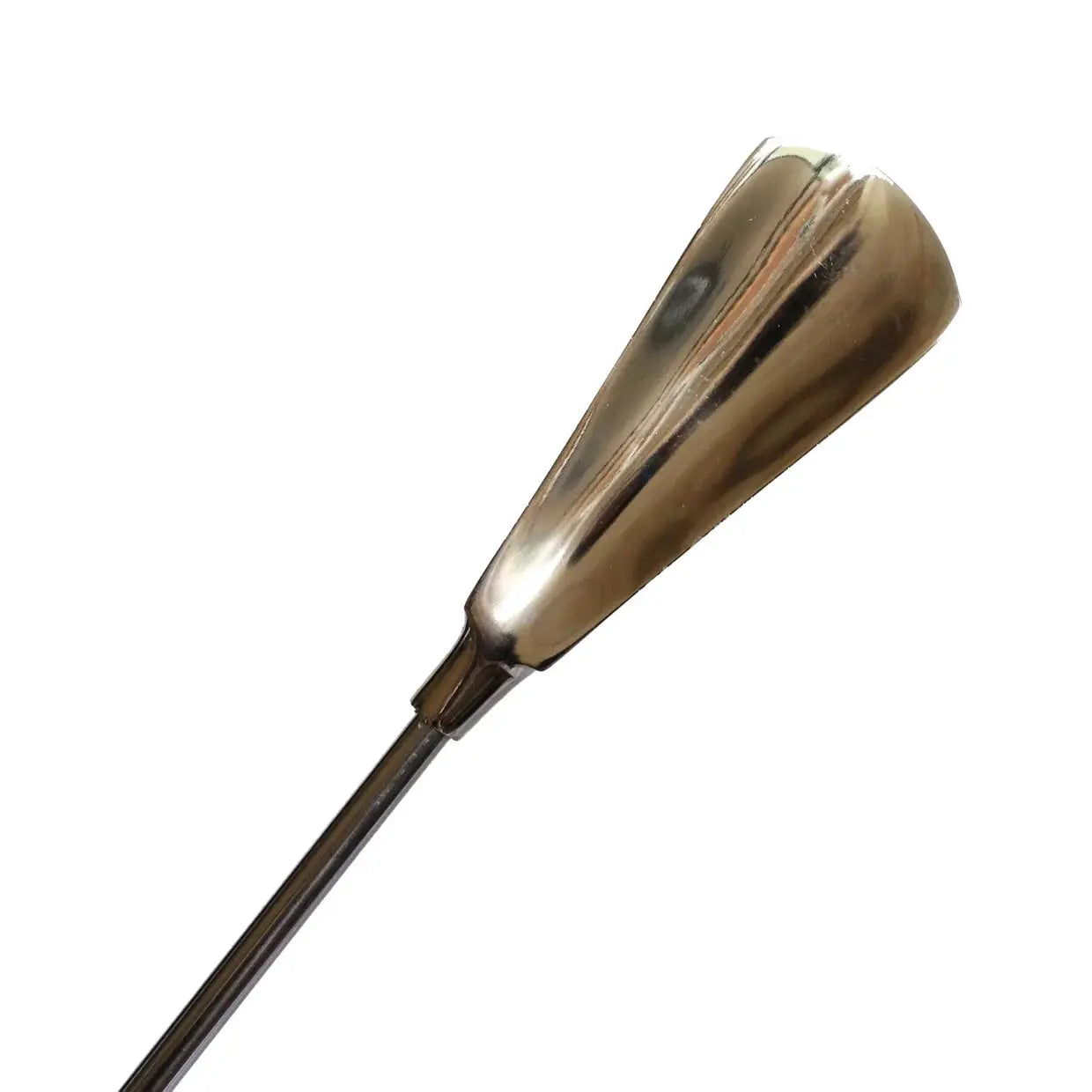 Long Shoe Horn Nickel Finish with Wooden Handle CC Interiors