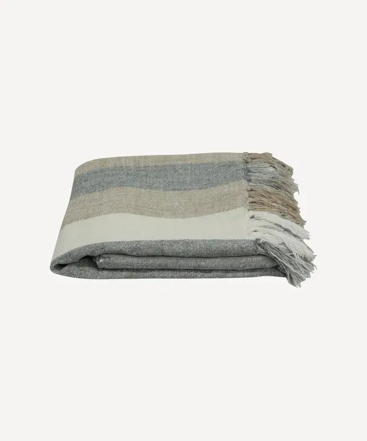 Marine Stripe Throw French Country Collections