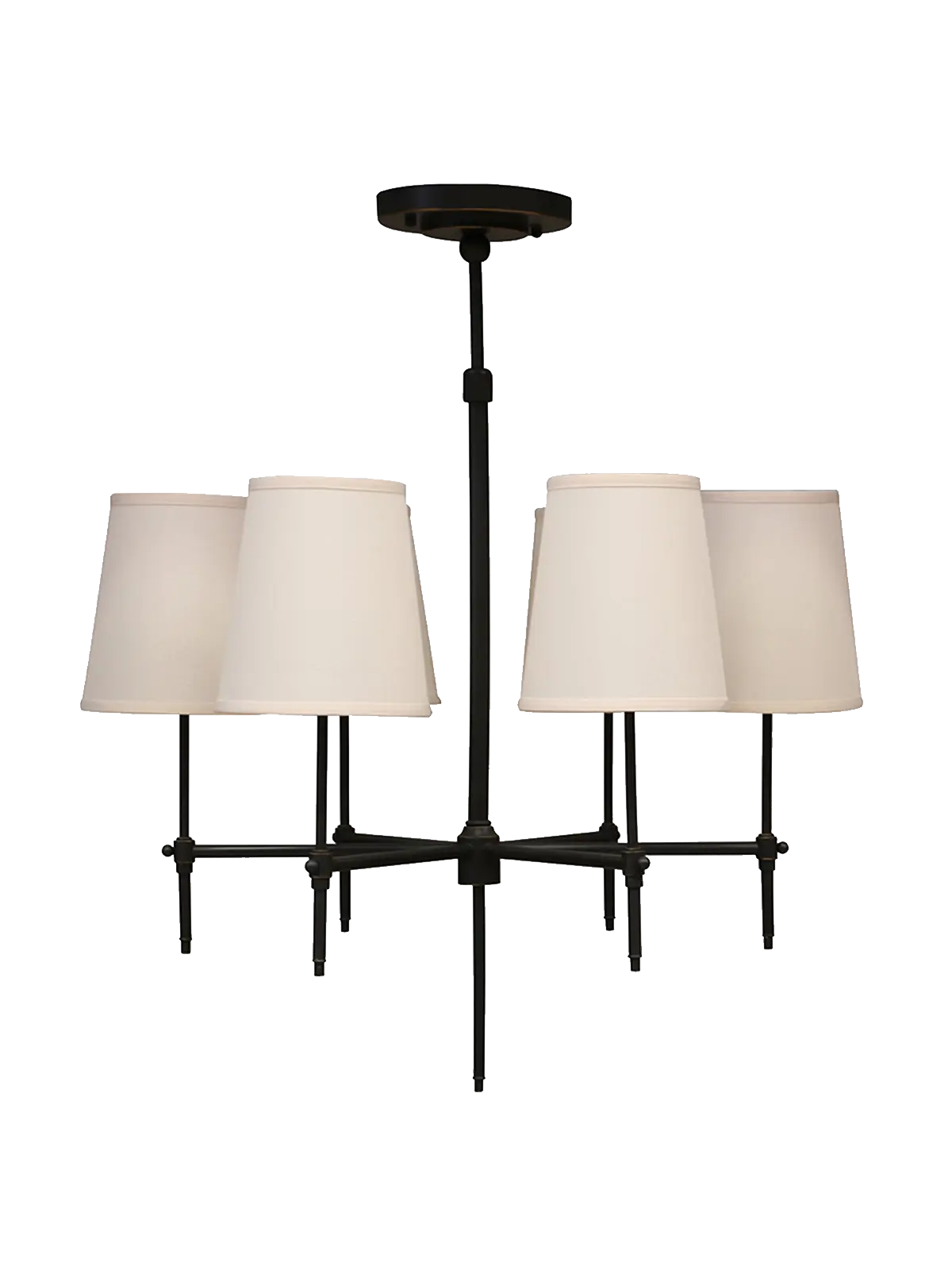New York 6 light Chandelier with Shades CC Interiors