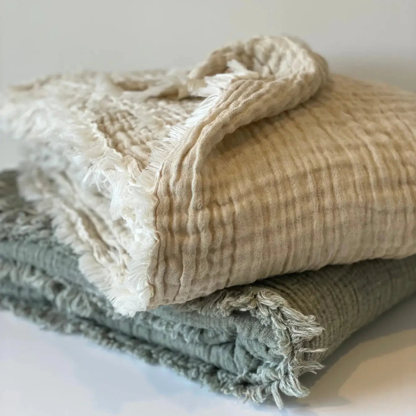 Nomad Linen Throw Blanket Loomwares